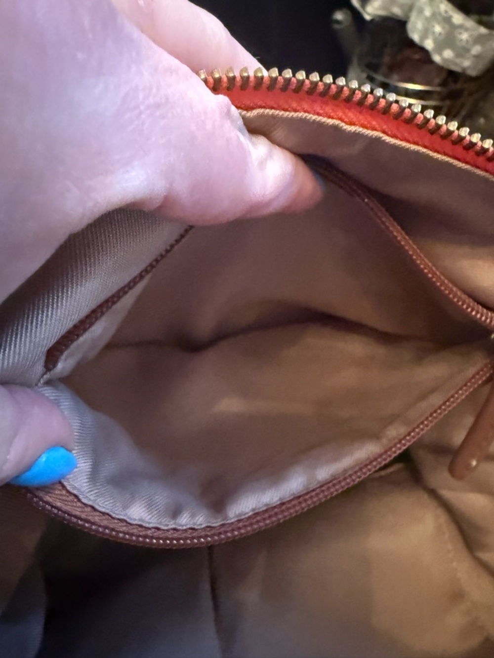 The Sak Orange Pebbled Leather Shoulder Bag - Picture 11 of 12
